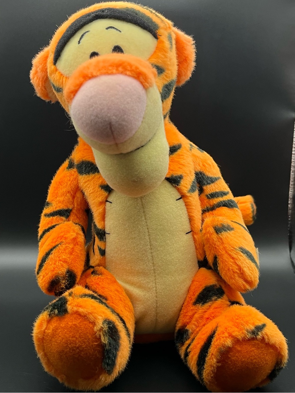 Fisher-Price Orange and Cream Tigger Plush - Striped Stuffed Tiger